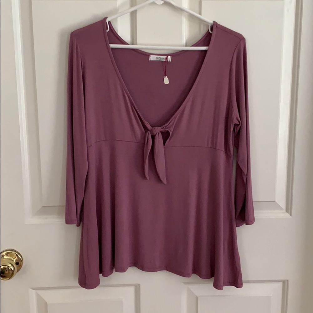 Cherish Top - Dusty Rose in Color - EUC